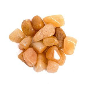 50g Small Tumbled Peach Quartz Gemstones Crystals for Jewelry Natural Orange Gem